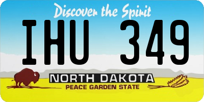 ND license plate IHU349