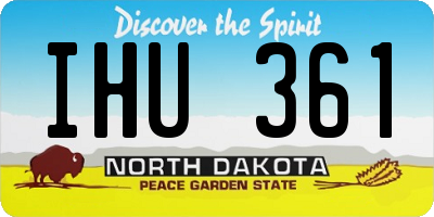 ND license plate IHU361