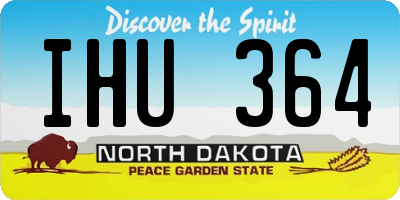 ND license plate IHU364