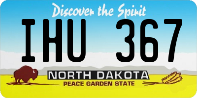 ND license plate IHU367