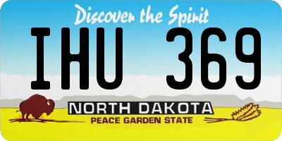 ND license plate IHU369