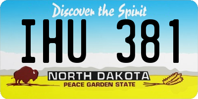 ND license plate IHU381