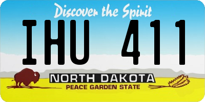 ND license plate IHU411