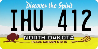 ND license plate IHU412