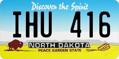 ND license plate IHU416