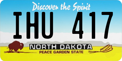 ND license plate IHU417