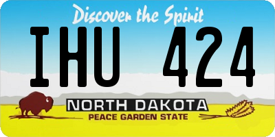 ND license plate IHU424