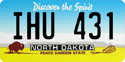 ND license plate IHU431