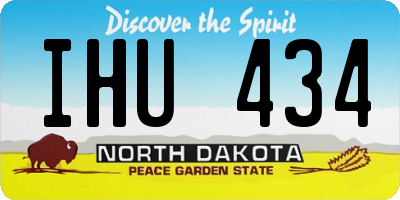 ND license plate IHU434