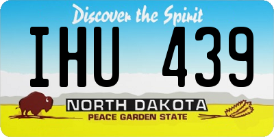 ND license plate IHU439