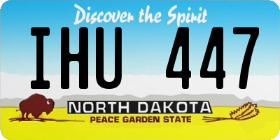 ND license plate IHU447