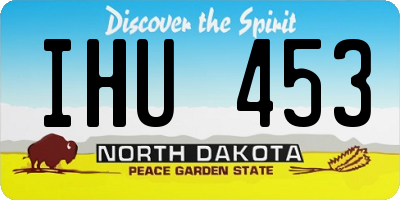 ND license plate IHU453