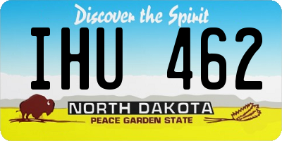 ND license plate IHU462