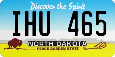 ND license plate IHU465