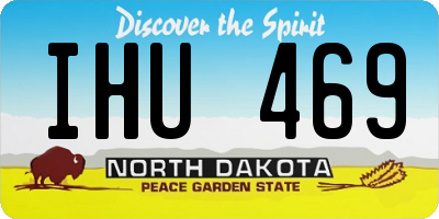 ND license plate IHU469