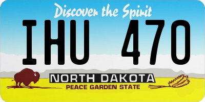 ND license plate IHU470