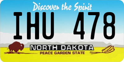 ND license plate IHU478