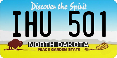 ND license plate IHU501