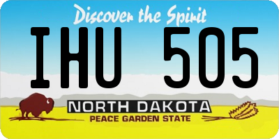 ND license plate IHU505