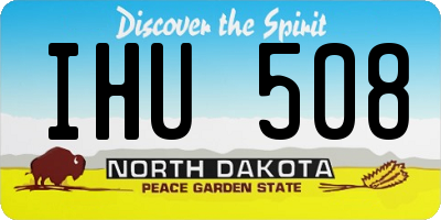 ND license plate IHU508