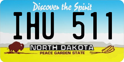 ND license plate IHU511