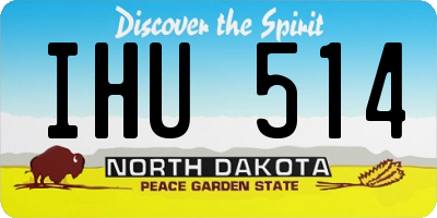ND license plate IHU514