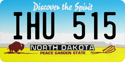 ND license plate IHU515