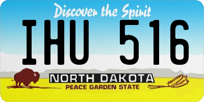 ND license plate IHU516