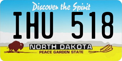 ND license plate IHU518