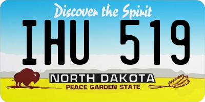 ND license plate IHU519