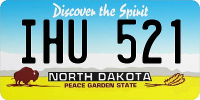 ND license plate IHU521