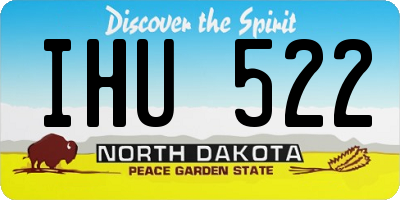 ND license plate IHU522