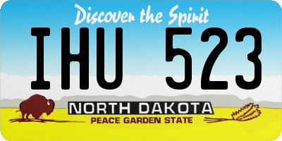ND license plate IHU523