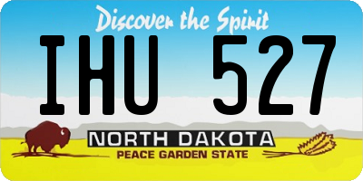 ND license plate IHU527