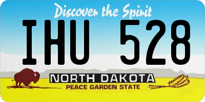 ND license plate IHU528