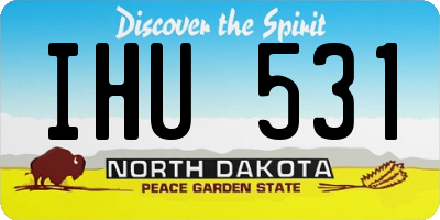 ND license plate IHU531