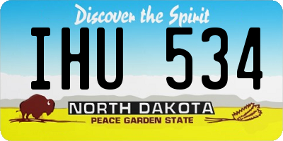 ND license plate IHU534
