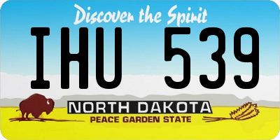 ND license plate IHU539