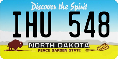 ND license plate IHU548