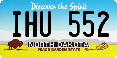 ND license plate IHU552
