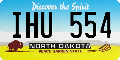 ND license plate IHU554