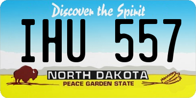 ND license plate IHU557