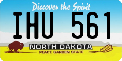 ND license plate IHU561