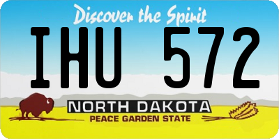 ND license plate IHU572