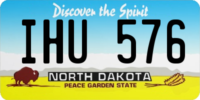 ND license plate IHU576