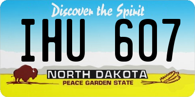 ND license plate IHU607