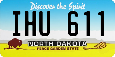 ND license plate IHU611