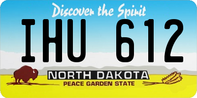 ND license plate IHU612
