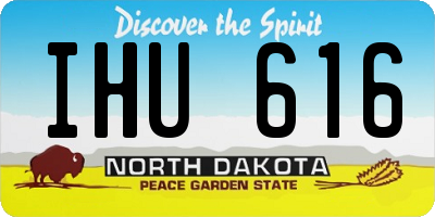 ND license plate IHU616