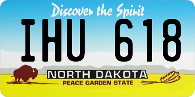 ND license plate IHU618